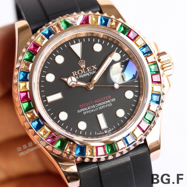 勞力士遊艇名仕手錶 金遊艇Rolex yacht Master 116695 Rolex複刻男士腕表  gjs1934